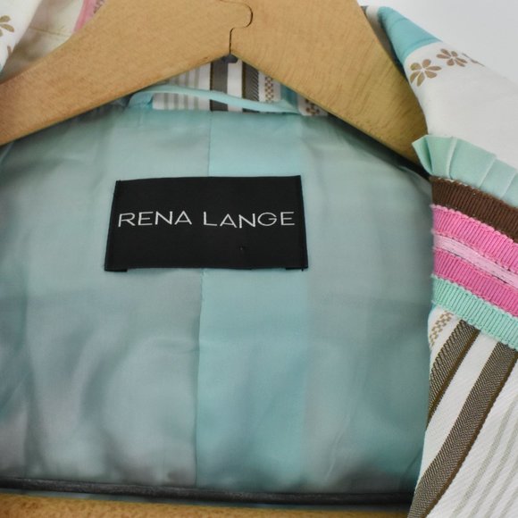 Rena Lange Womens Size 06 Blazer Spring Colorful - Picture 2 of 6